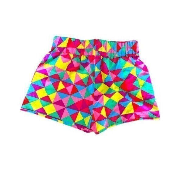 EUC Woman’s Multi Color Shorts Wide Elastic Waist Band - Size Large - Picture 1 of 4